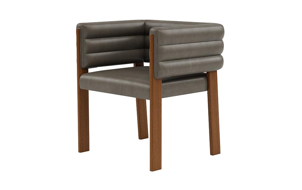 Nora Leather Upholstered Wood Framed Chair - Image 2