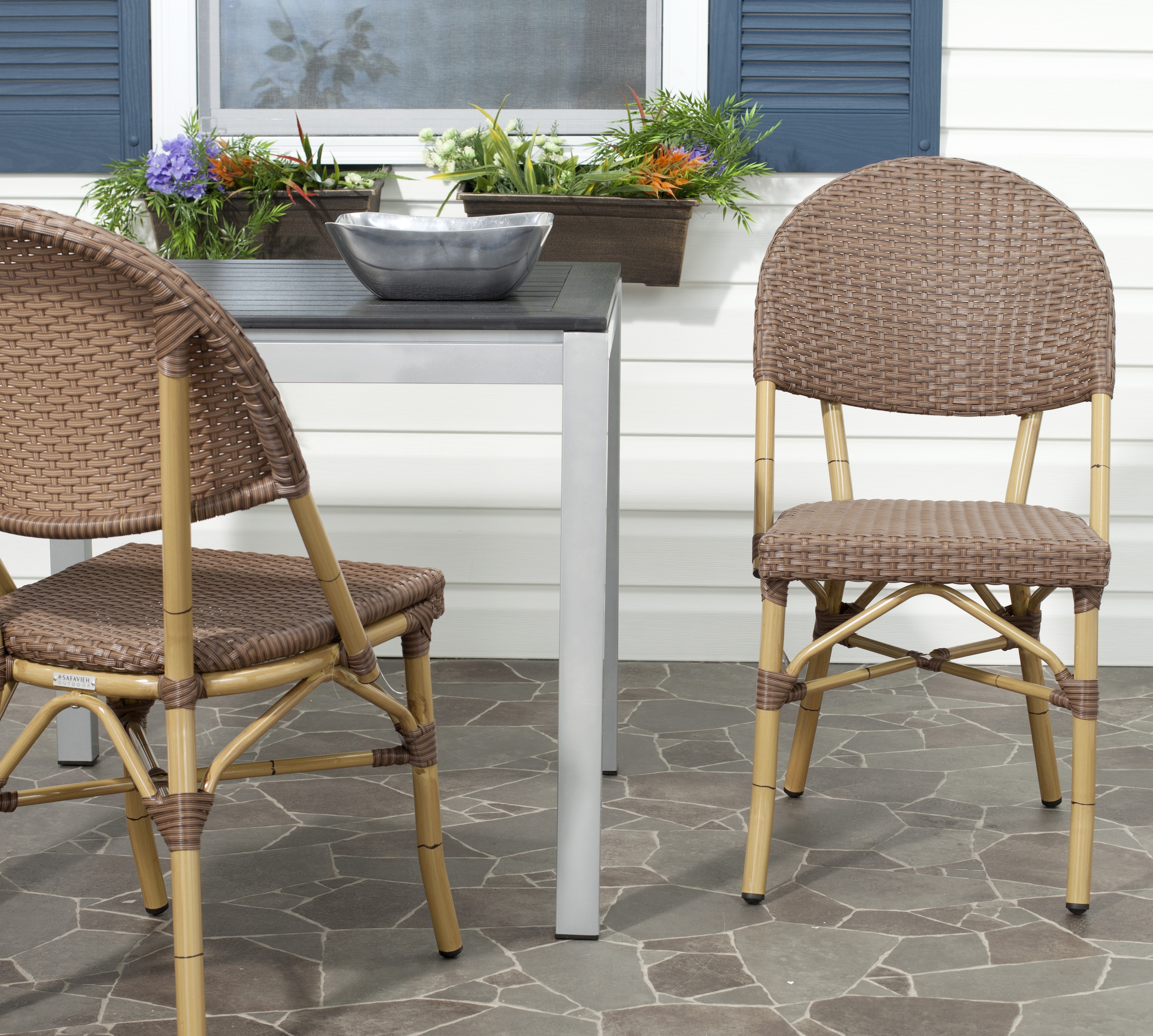 Barrow Stacking Indoor-Outdoor Side Chair - Brown - Arlo Home - Image 6