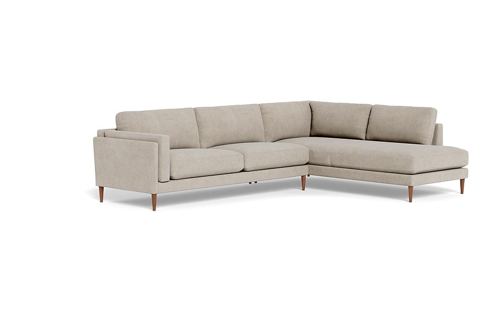 Gaby 3-Seat Sectional with Right Bumper - Image 1