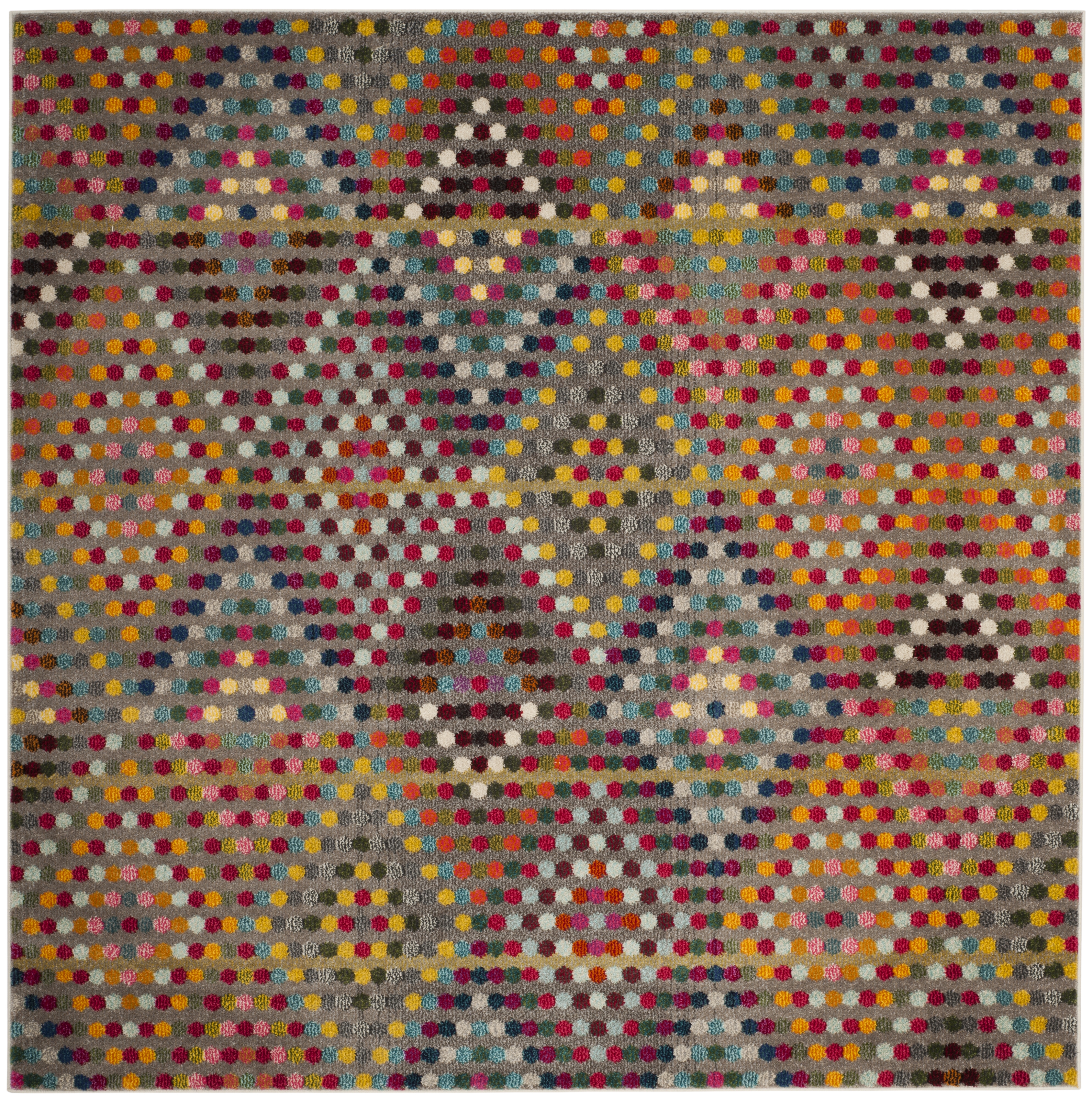 Arlo Home Woven Area Rug, MNC204F, Multi/Beige,  6' 7" X 6' 7" Square - Image 0