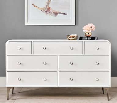 Avalon Extra Wide Dresser, Simply White, In-Home Delivery - Image 1