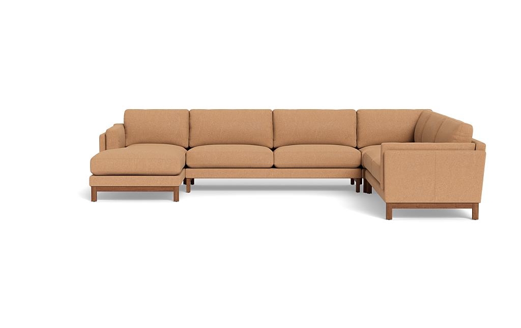 Gaby Leather Corner Sectional with Left Chaise - Image 0