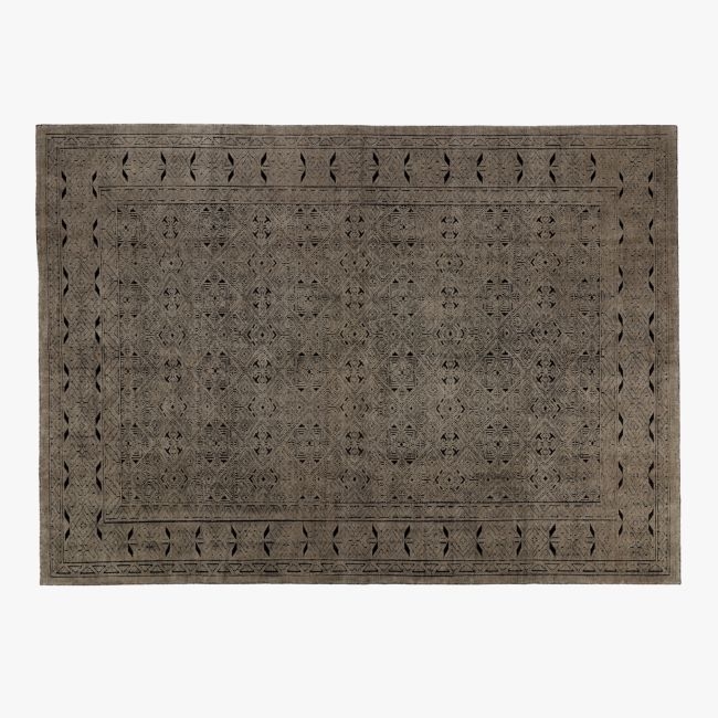 Raumont Hand-knotted Brown Detailed Area Rug 10'x14' - Image 0