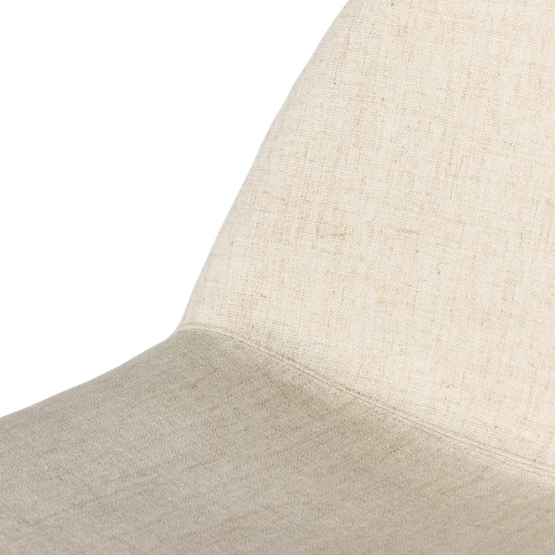 Curva Cream Upholstered Dining Chair - Image 8