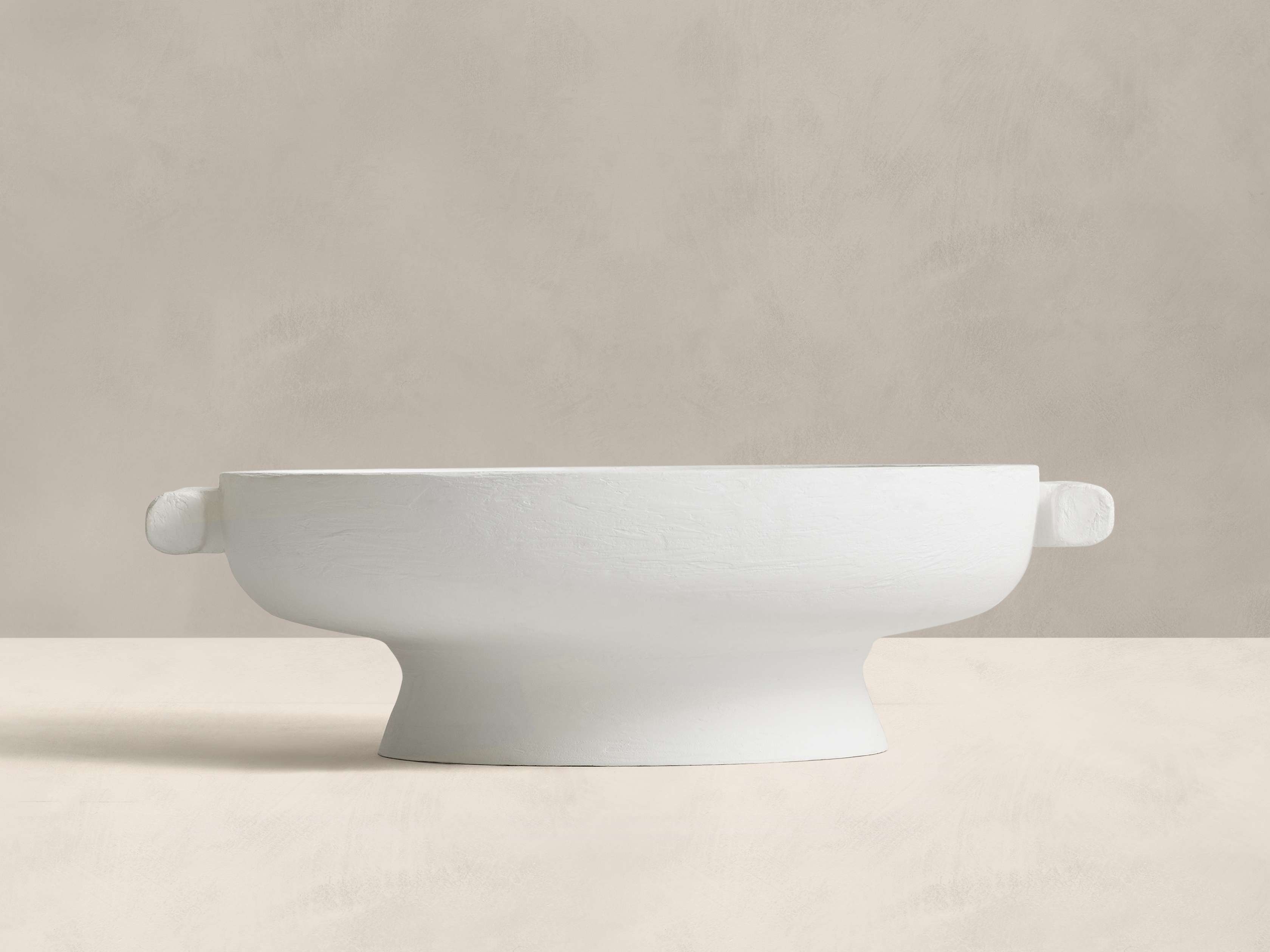 Orrin Oblong Bowl in Ceramic White - Image 0