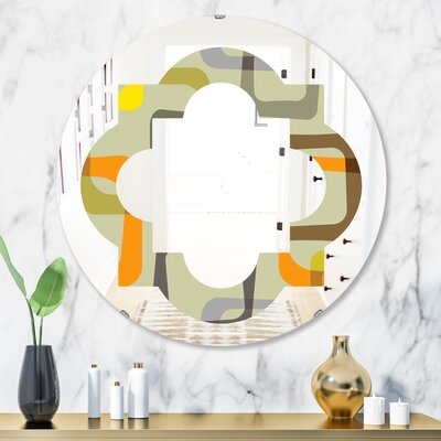 Quatrefoil Design VII Eclectic Wall Mirror - Image 0