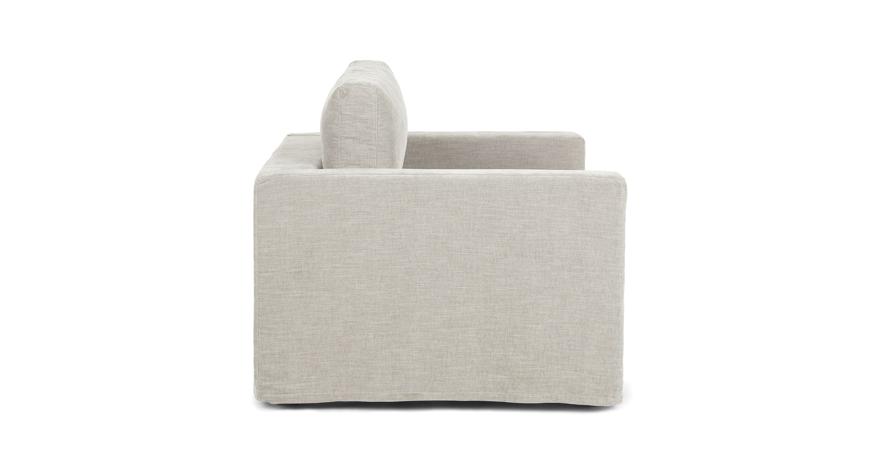 Alzey Whistle Gray Slipcover Lounge Chair - Image 2
