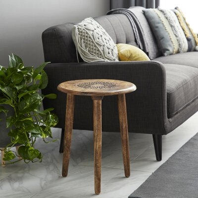 Anthea Solid Wood 3 Legs End Table - Image 1