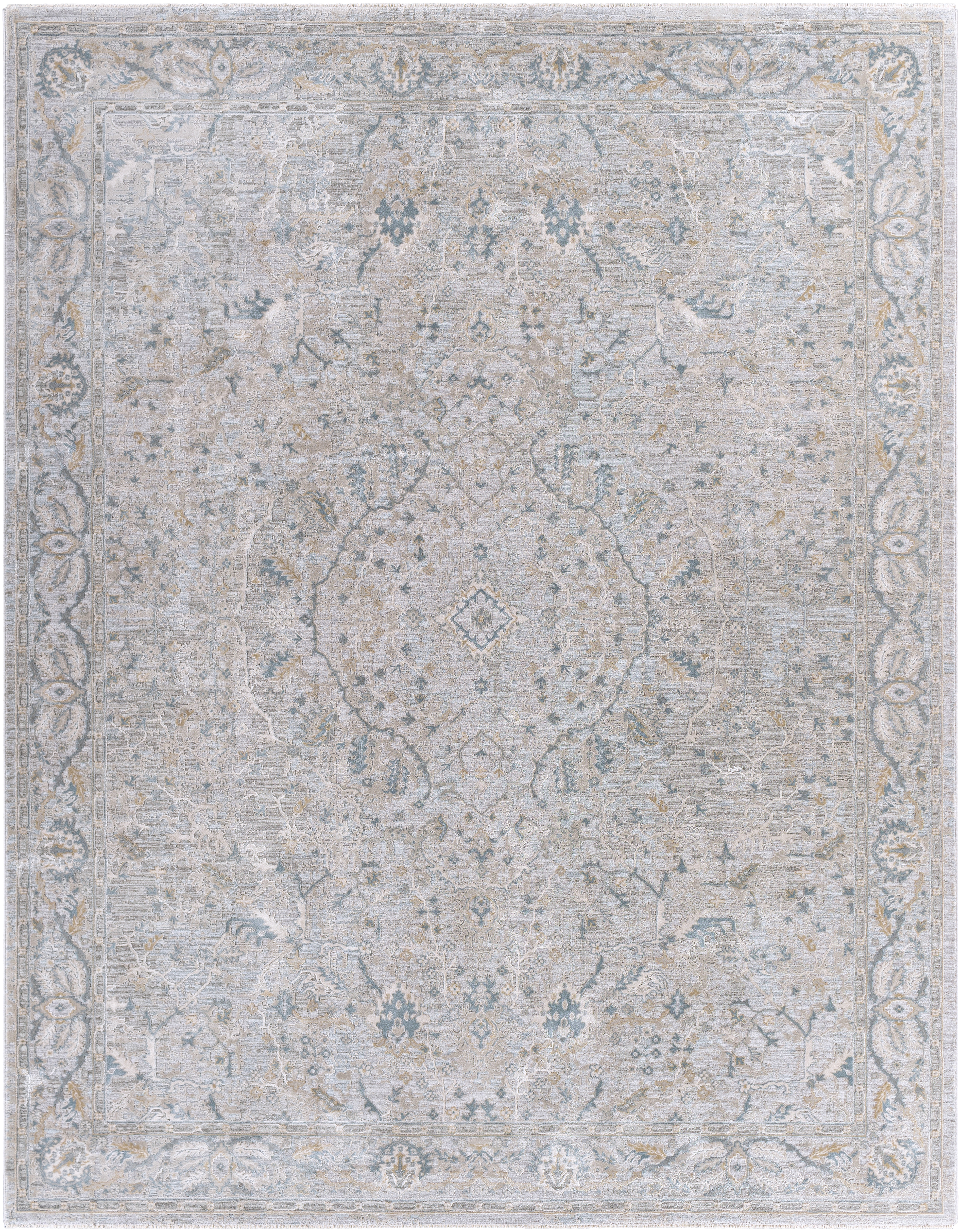 Brunswick Gray Indoor 7'10" x 10'2" Machine Woven Rug - Image 0