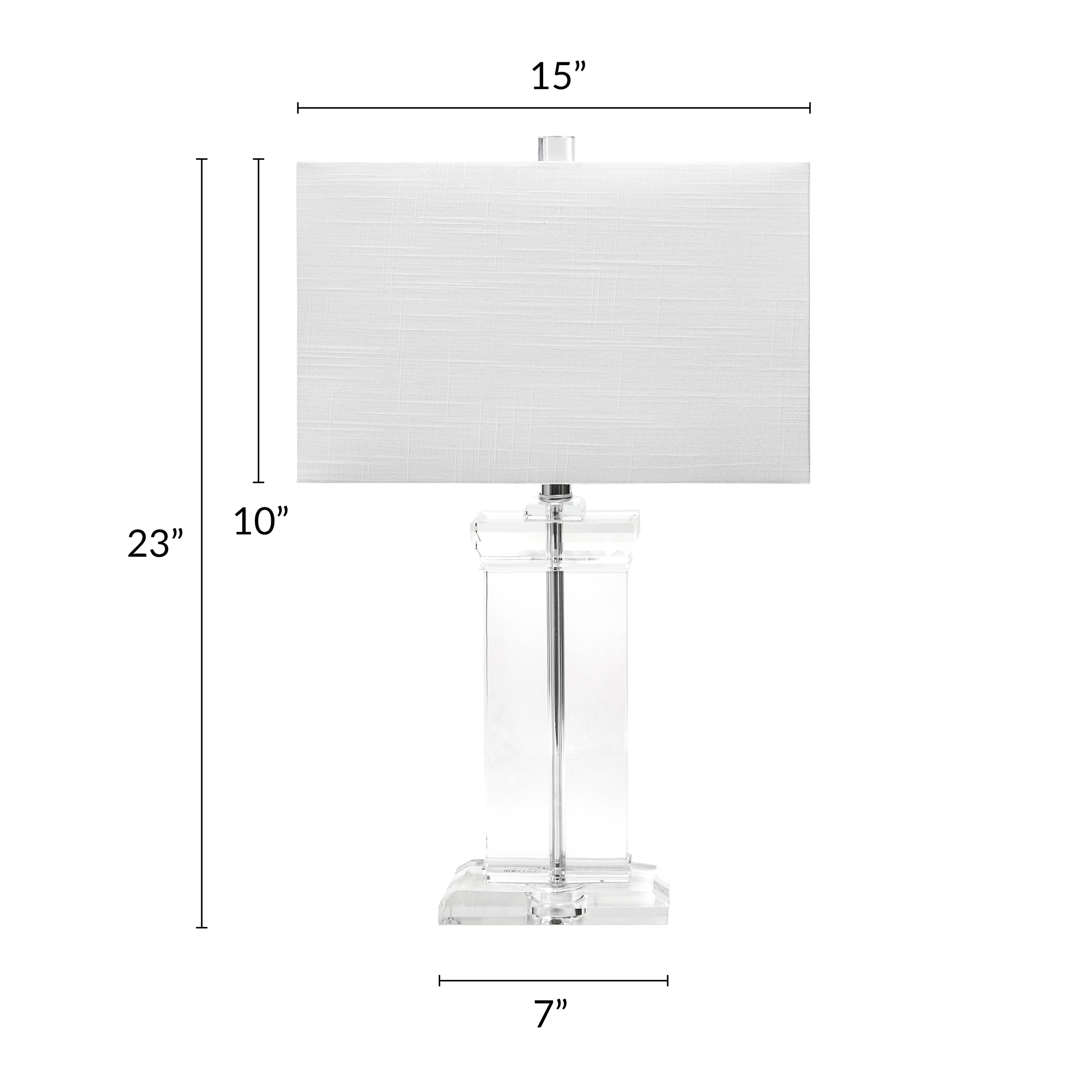 Toledo 25" Crystal Table Lamp - Image 2