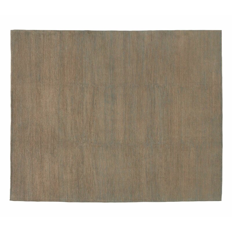 Tufenkian Hand-Knotted Wool Brown Area Rug Rug Size: Rectangle 3' x 5' - Image 0