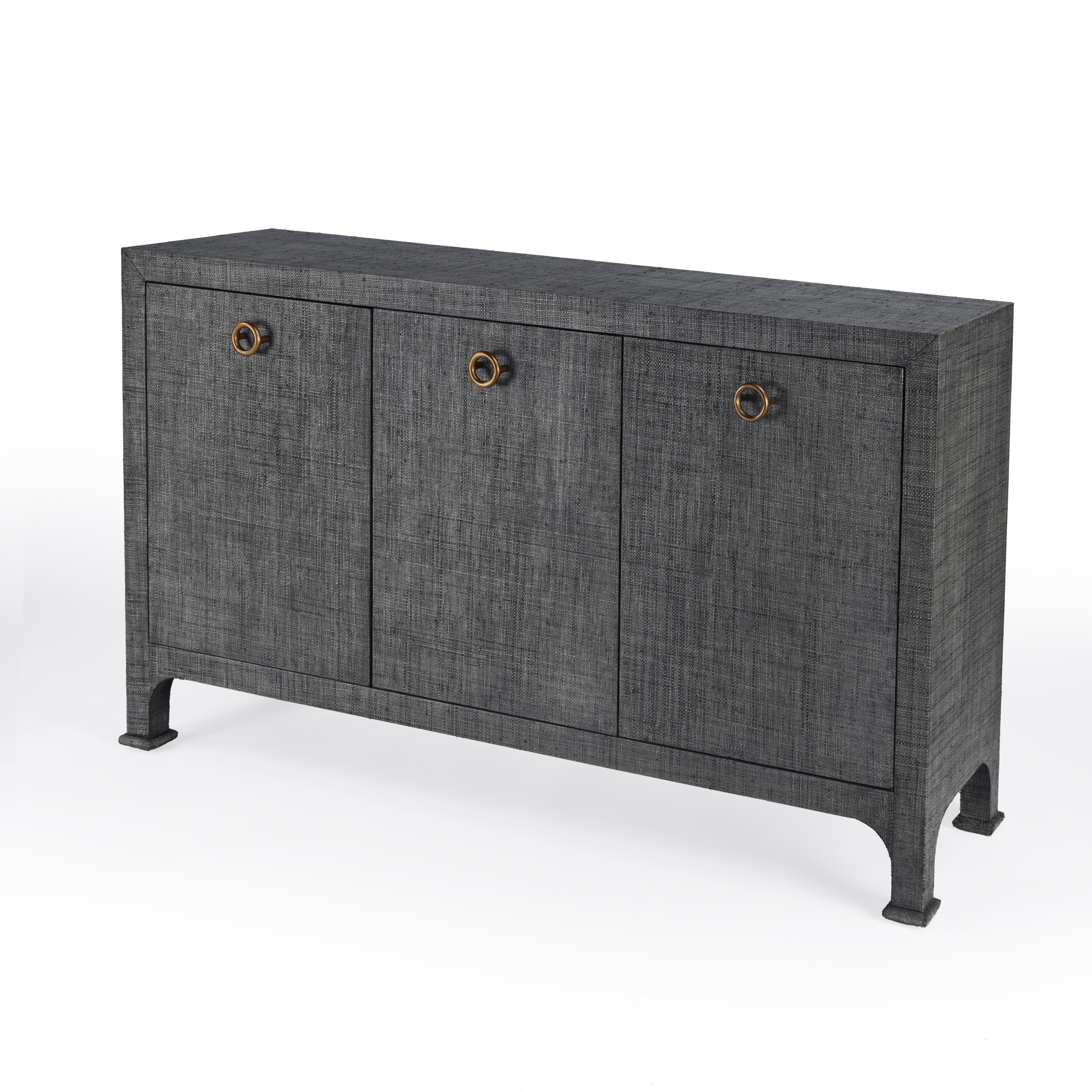 Chatham Charcoal Raffia Sideboard - Image 0