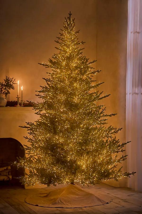 Faux Twinkling Pre-Lit Norway Spruce - Image 0