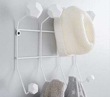 White Geometric Wall Hook - Image 2