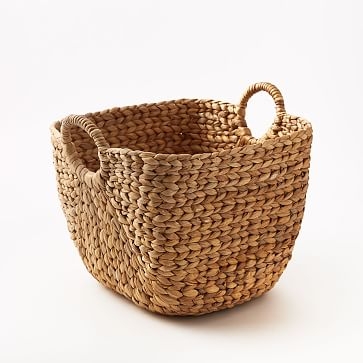 Large Curved Basket, Natural - Image 0
