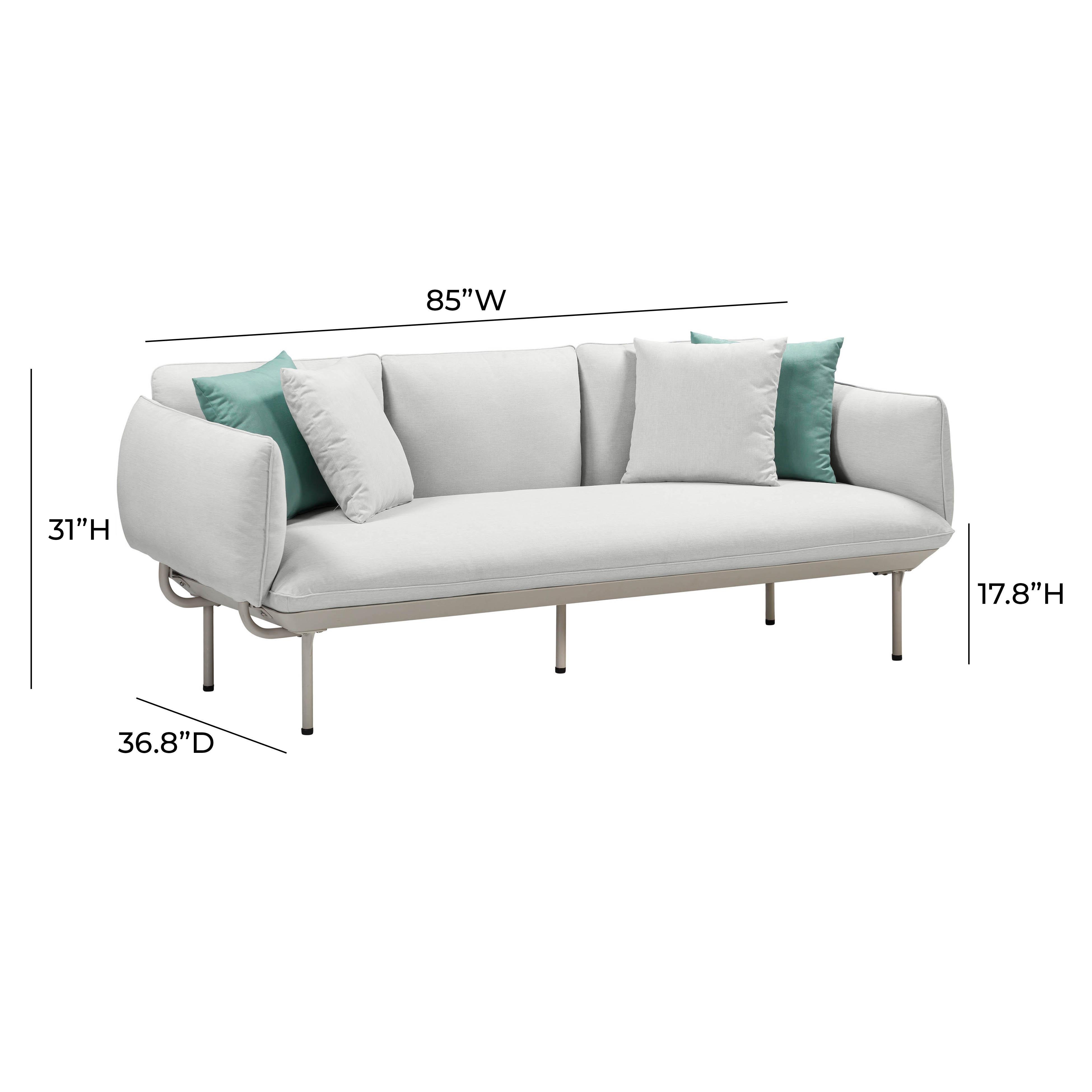 Katti Light Grey Outdoor Sofa - Image 4