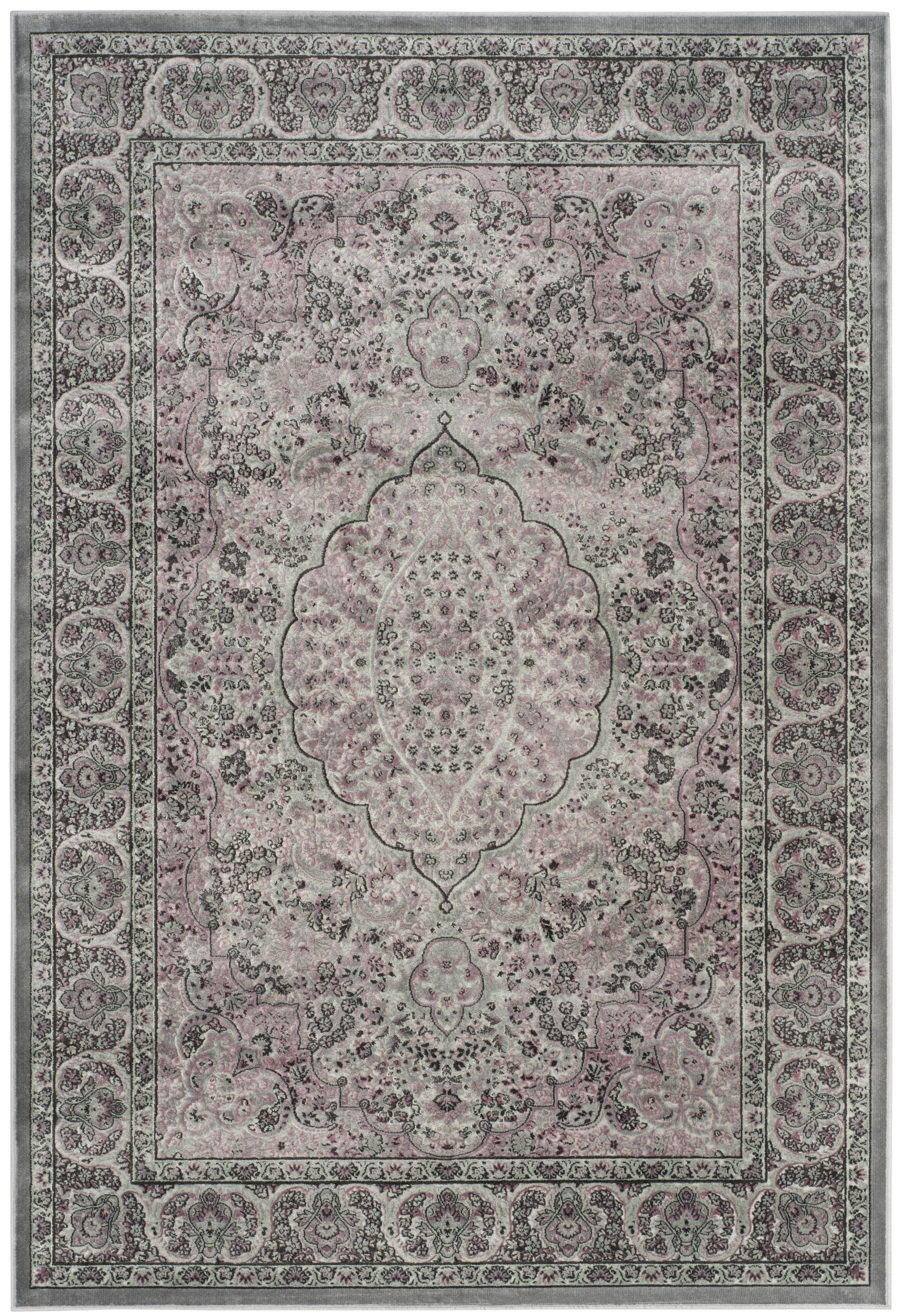 Arlo Home Woven Area Rug, PAR169-2710, Light Grey/Spruce,  8' X 11' 2" - Image 0