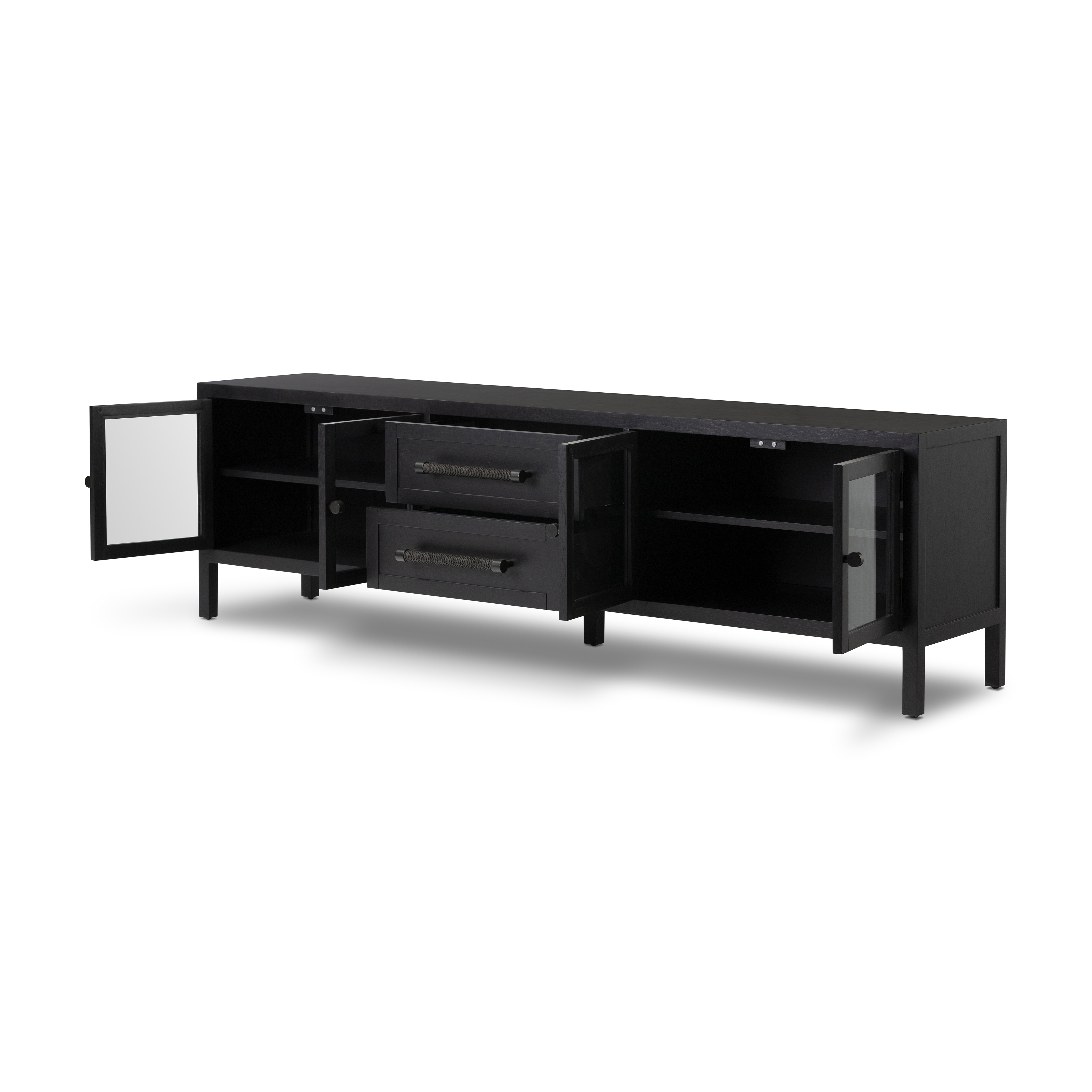 Laker Media Console - Black Oak Veneer - Image 3
