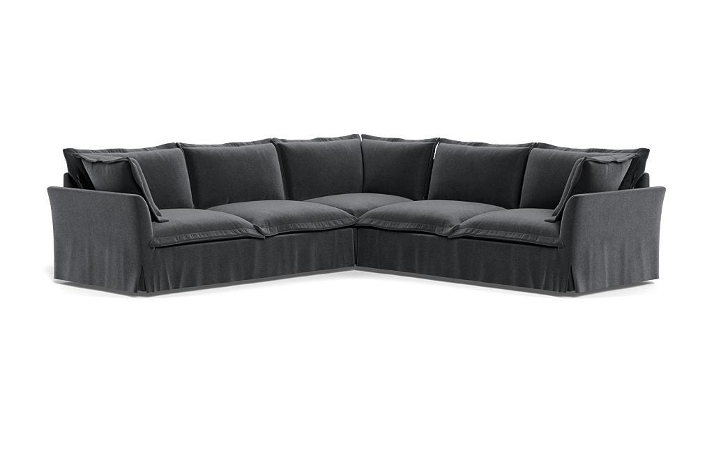 Skylar Slipcovered Corner 4-Seat Sectional Sofa - Image 1