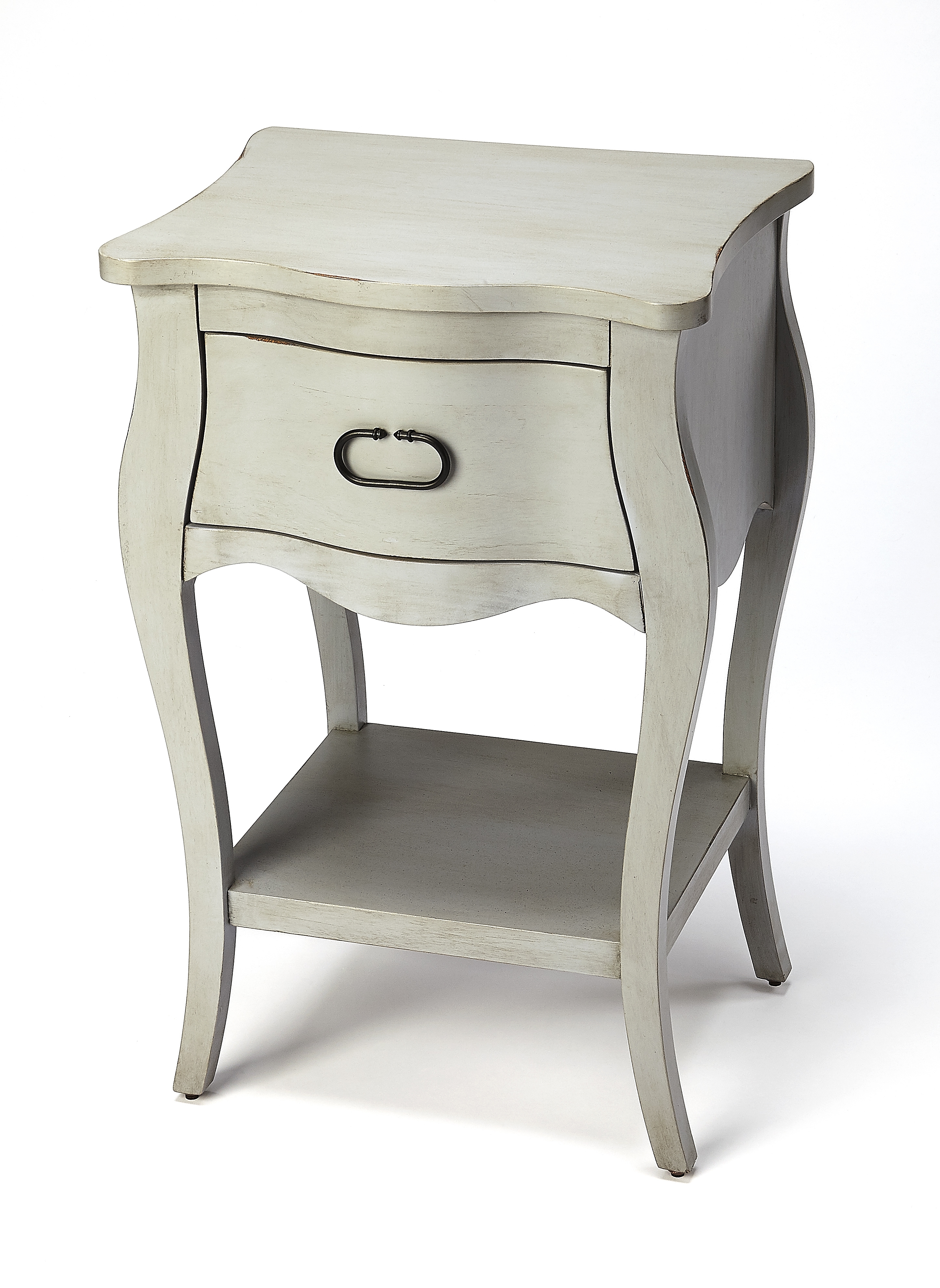 Rochelle Gray 1 Drawer Nightstand - Image 0