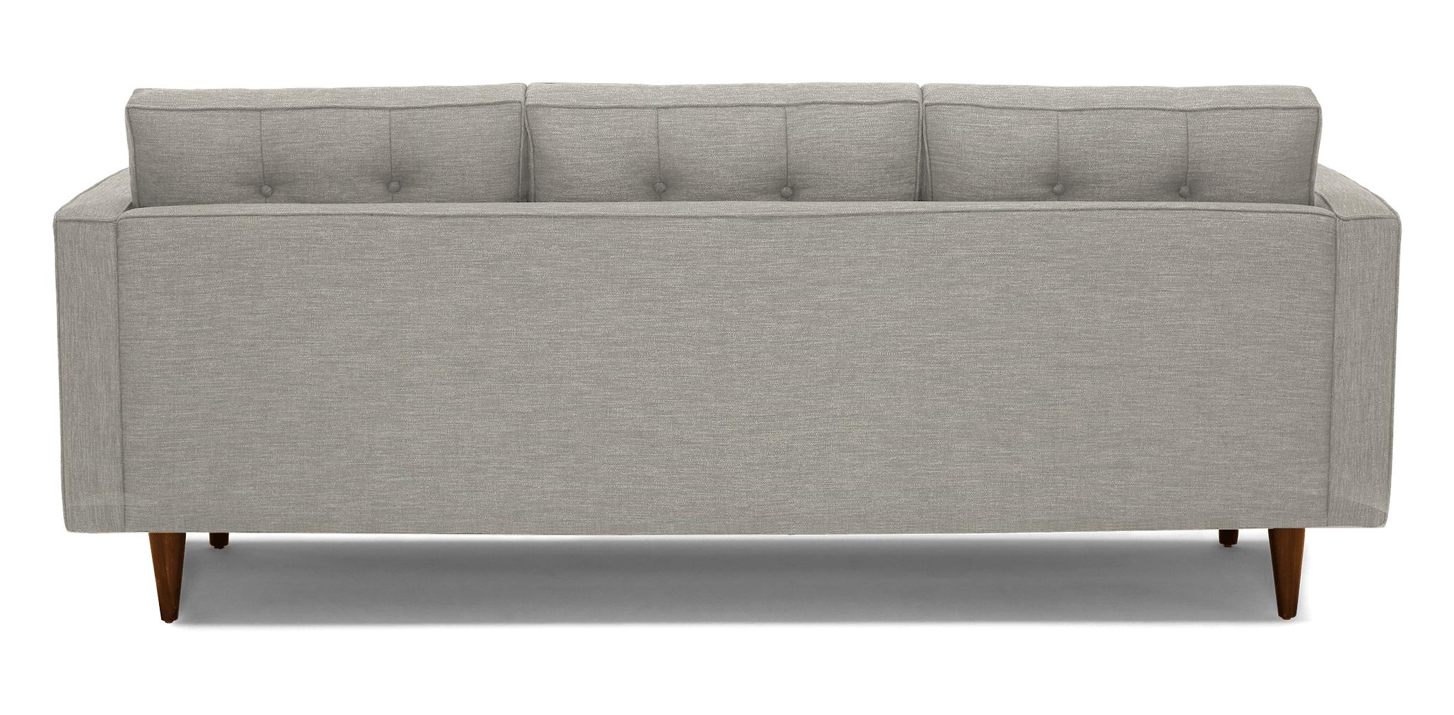 White Braxton Mid Century Modern Sofa - Bloke Cotton - Mocha - Image 4