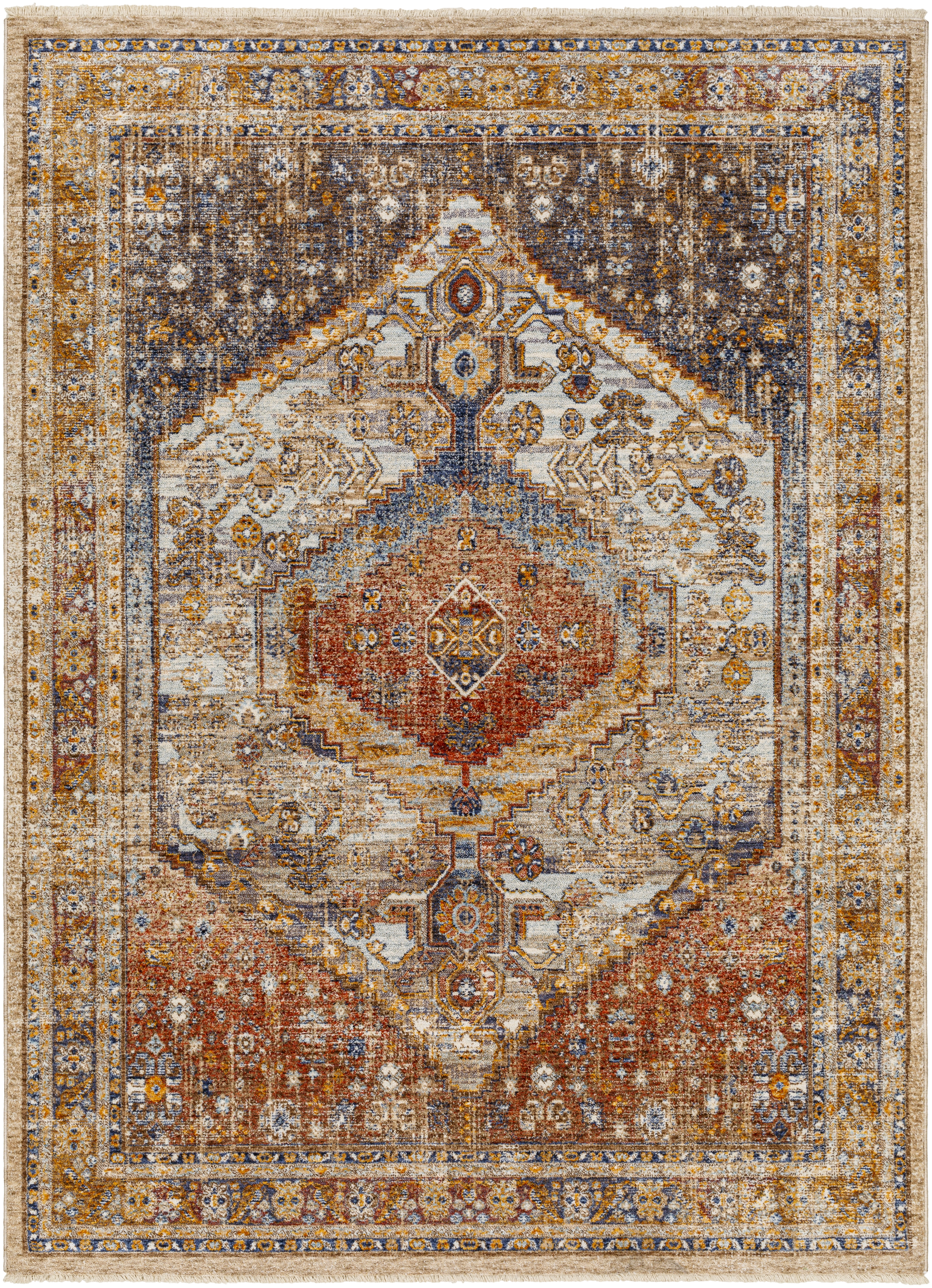 Misterio Brown Indoor 3'3" x 10' Machine Woven Rug - Image 0