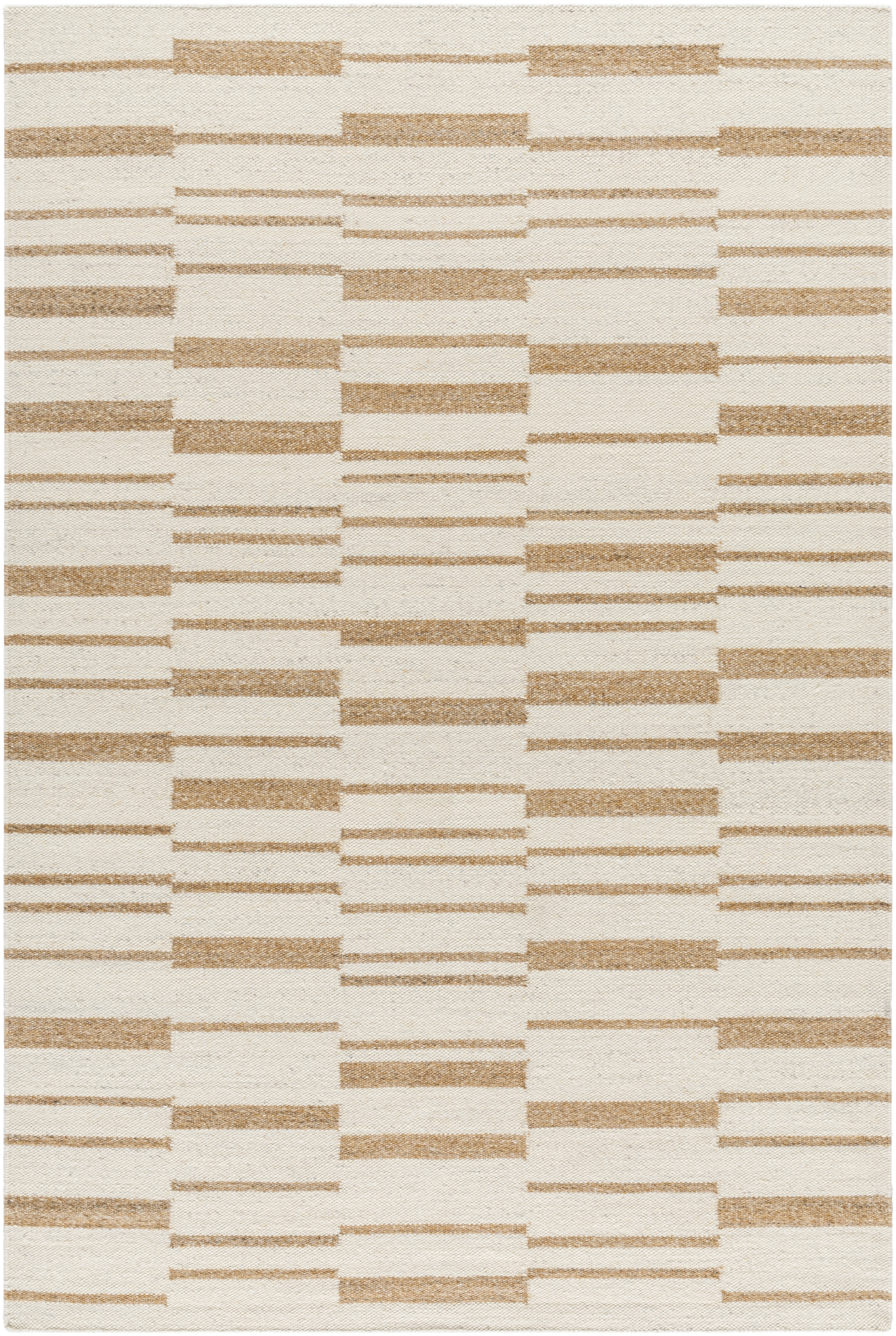 Lanesra Beige Indoor 5' x 7'6" Handmade Rug - Image 0