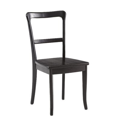 Steve Solid Wood Side Chair in Black (Set of 2) - Image 0