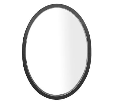 Venz Black Mango Wood Oval Mirror, 49" x 36" - Image 3