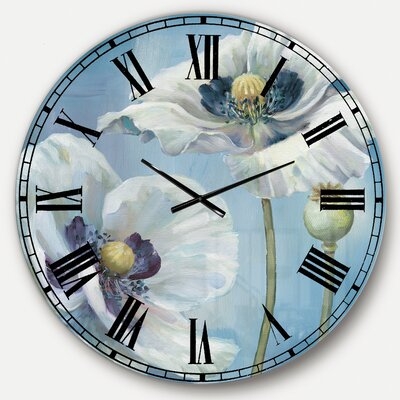 Oversized Farmhouse Flower I Wall Clock - Image 0