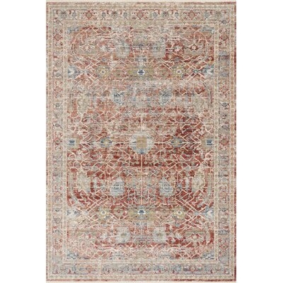 Chisato Oriental Red/Ivory Area Rug - Image 0