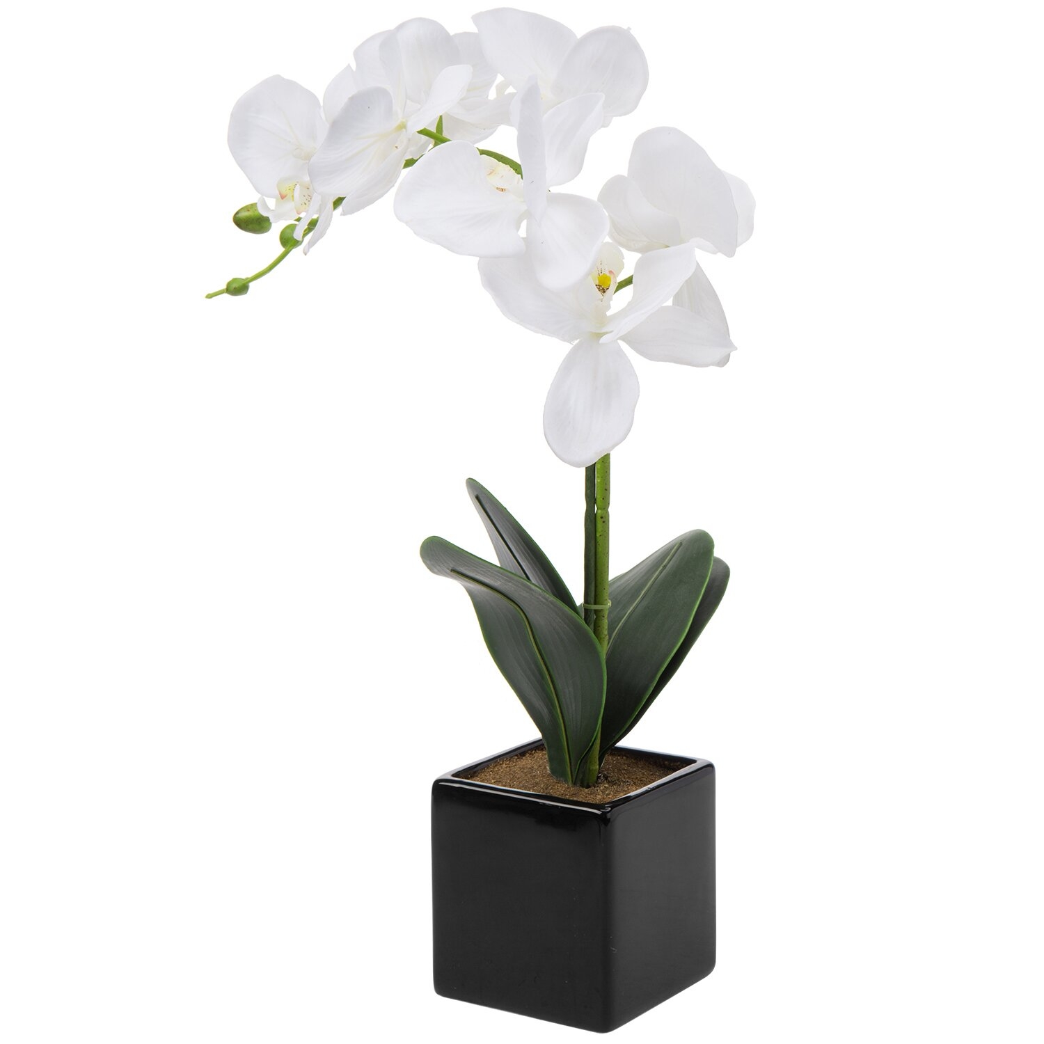 Artificial Orchid Tree in Planter - Image 3