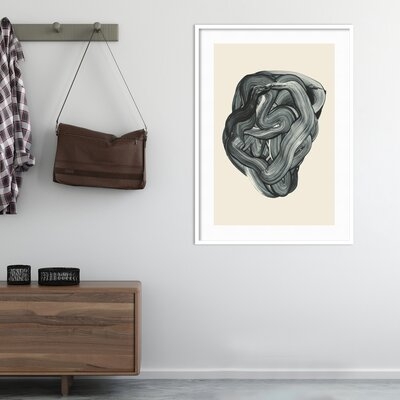 Framed Art Print 'Brushed 3' By Design Fabrikken - Image 0