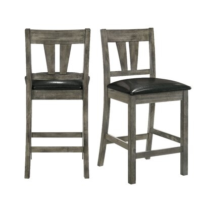 Katarina Slat Back Side Chair in Gray - Image 0