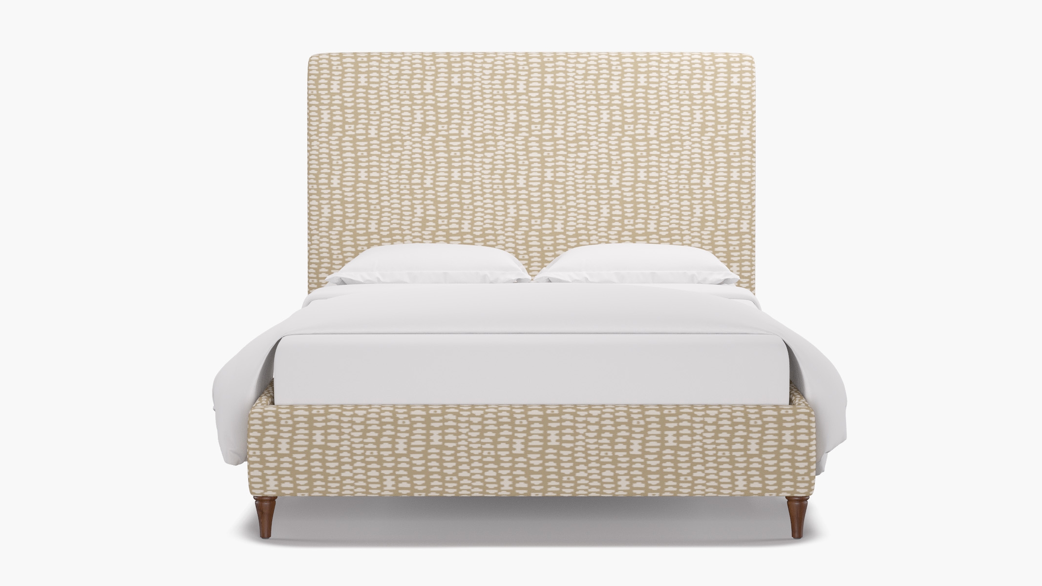 Classic Bed, Sand Odalisque, Walnut Decorative Tapered Leg, Twin - Image 0