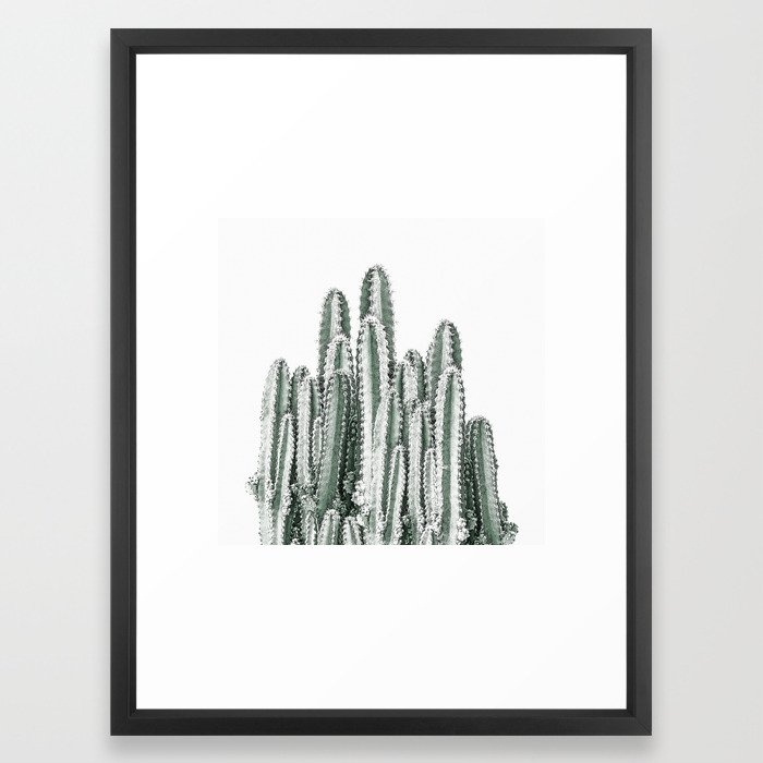 Desert Cacti Framed Art Print by Christina Lynn Williams - Vector Black - MEDIUM (Gallery)-20x26 - Image 0