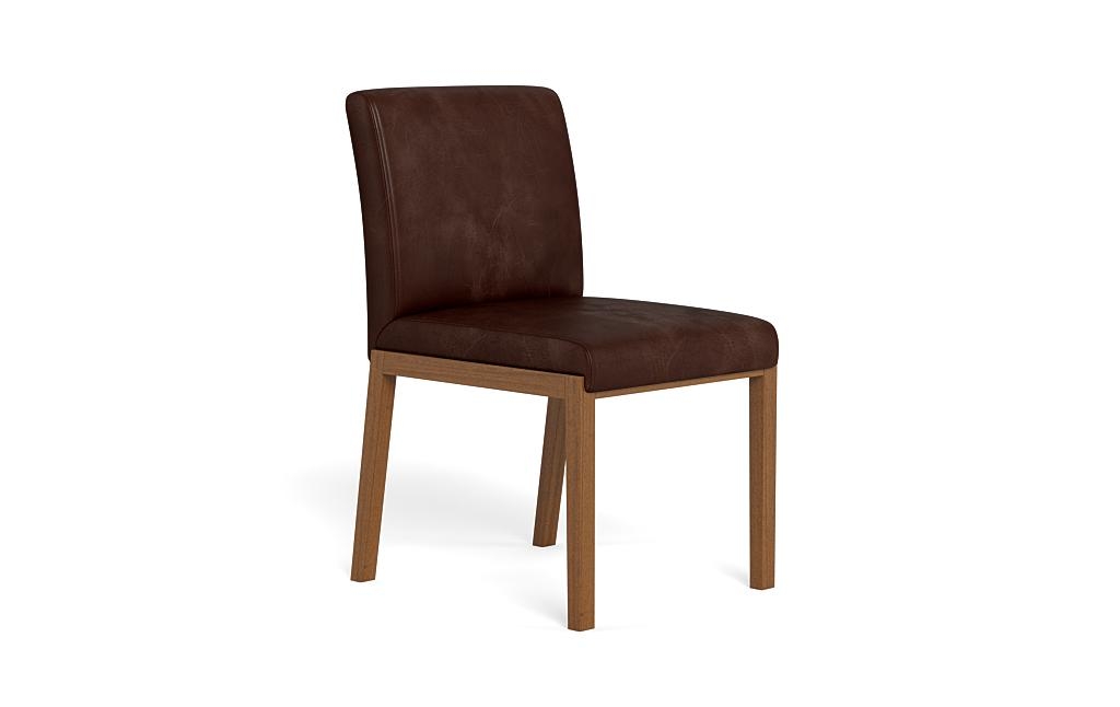 Callen Leather Wood Framed Upholstered Chair - Image 1