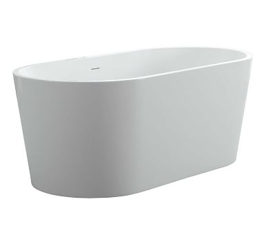 White Ceibas Freestanding Bathtub, 59" - Image 1