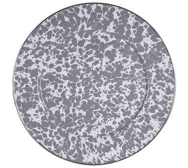 Swirl Enamel Charger Plates, Set of 2 - Cobalt - Image 3