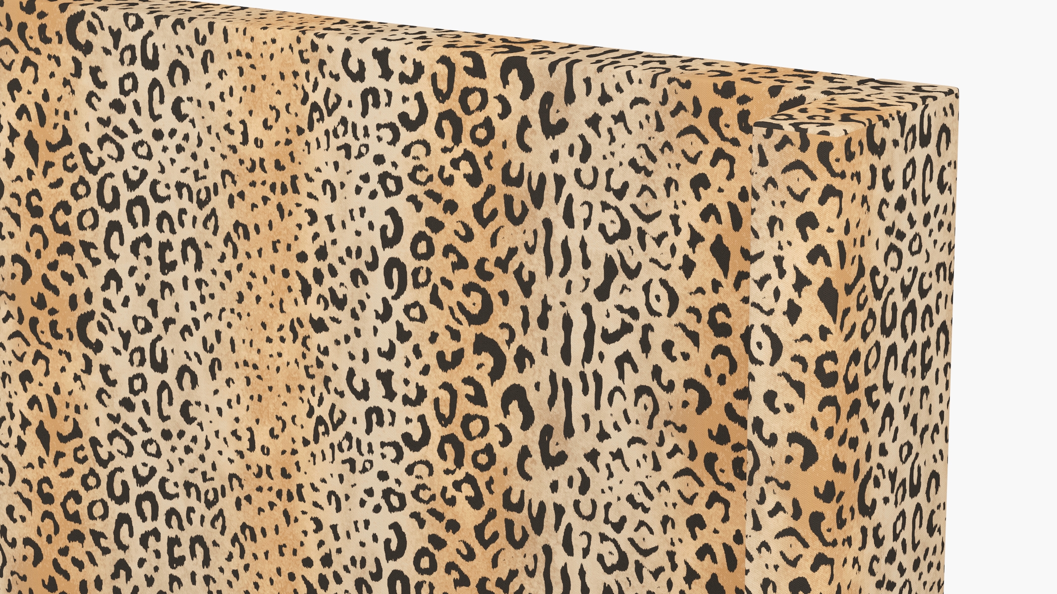 Modern Wingback Headboard, Leopard, Queen - Image 2