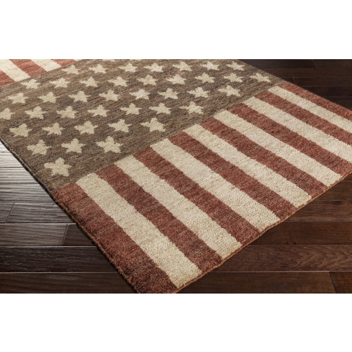 Scarborough Brown Indoor 8' x 11' Handmade Rug - Image 1