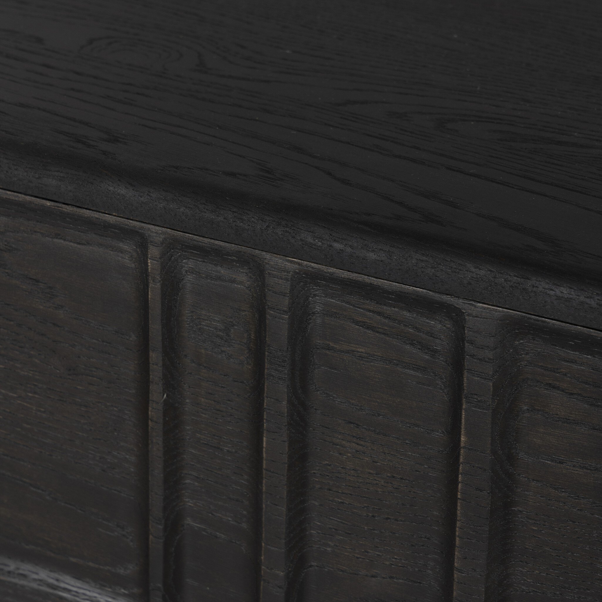 Ezri 6 Drawer Dresser - Carved Black Oak - Image 9