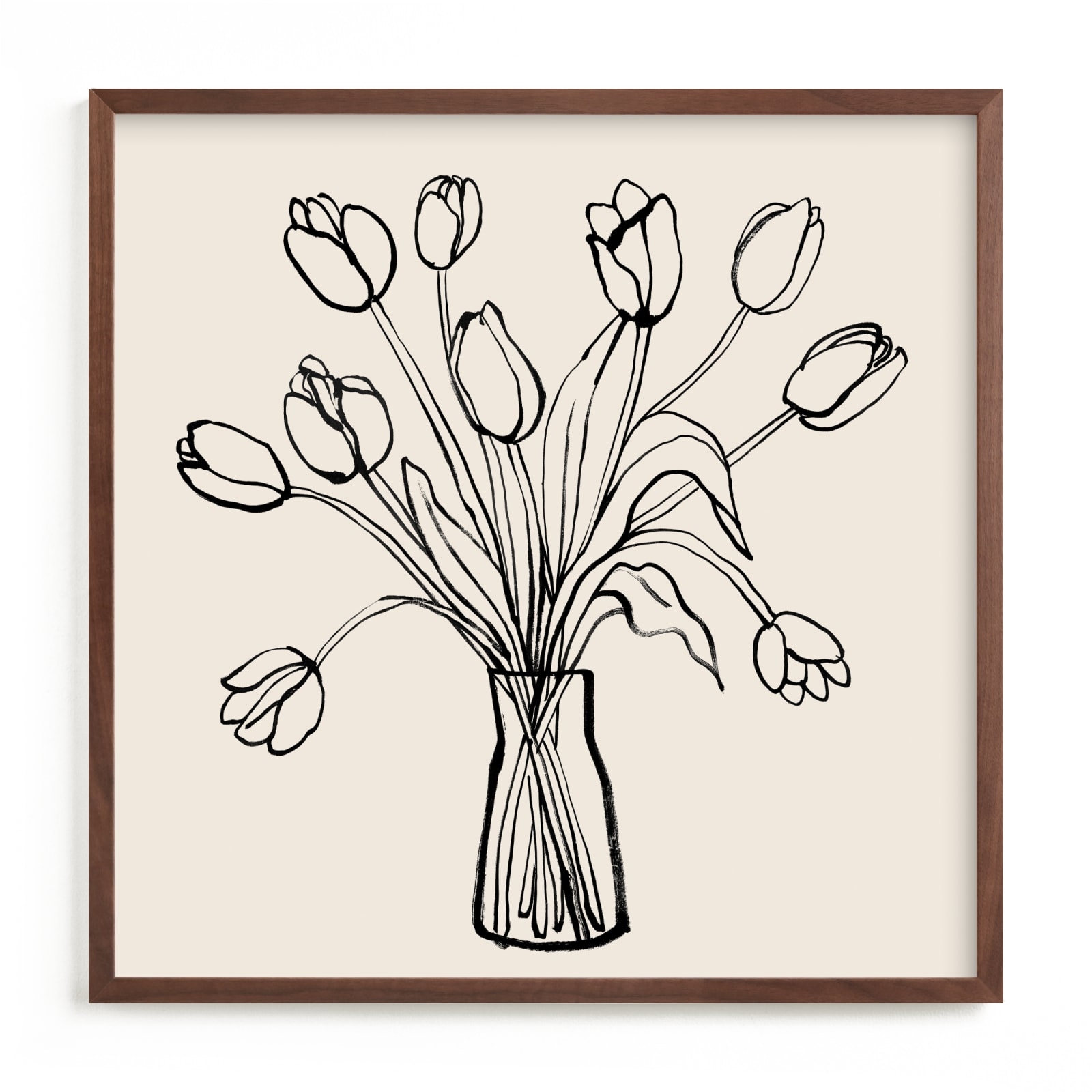 Tulips Drawing Limited Edition Fine Art Print 2 - Image 0