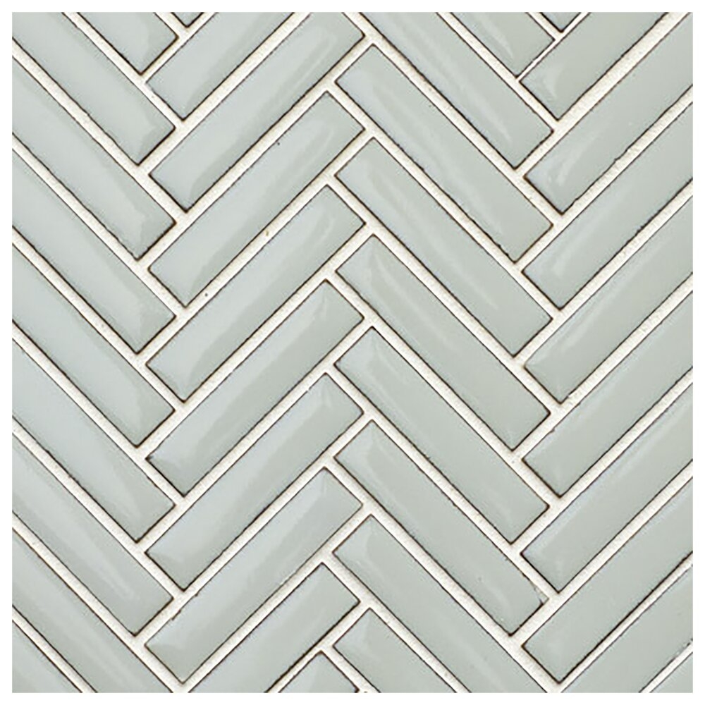 KDC Tile and Marble Ceramic Herringbone Mosaic Wall & Floor Tile - Image 0
