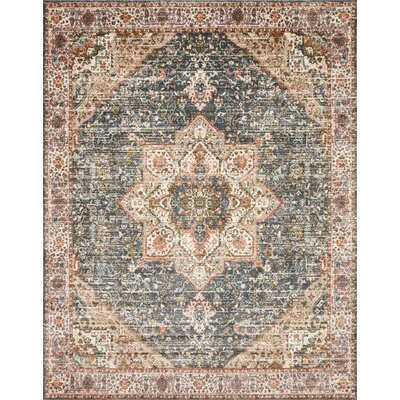 Worchester Oriental Navy/Red Area Rug - Image 0