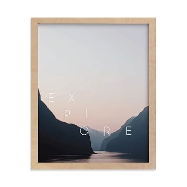 Explore Your World Framed Art by Minted(R), Natural, 8x10 - Image 0