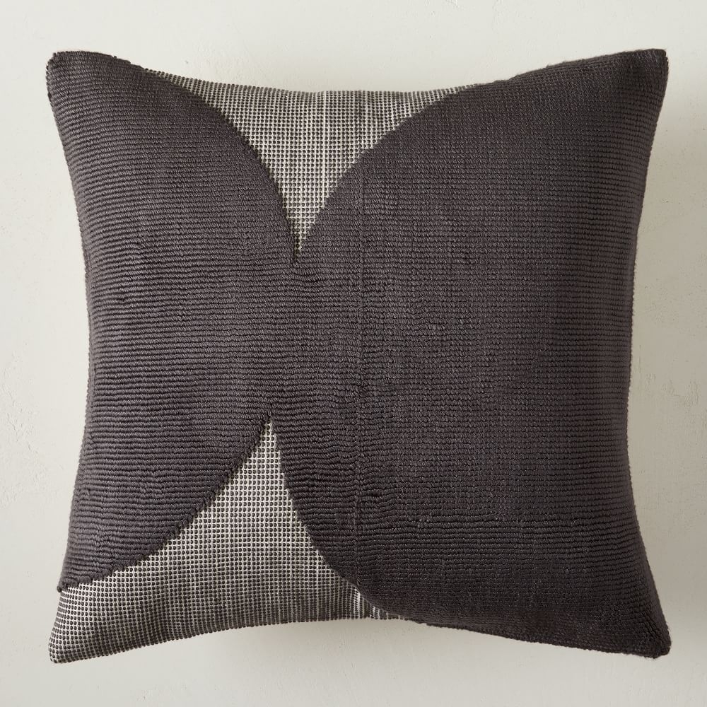 Loomed Loops Pillow Cover, 20"x20", Slate - Image 0