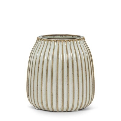 Whitewash 4" Stoneware Table Vase - Image 0