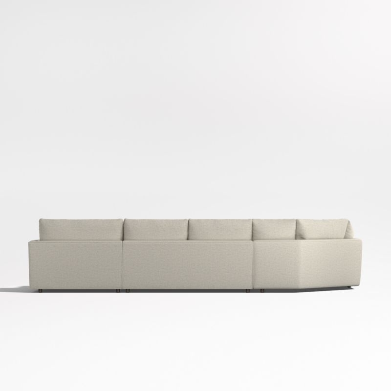 Lounge Deep 4-Piece Wedge Sectional with Chaise Lounge - Image 3