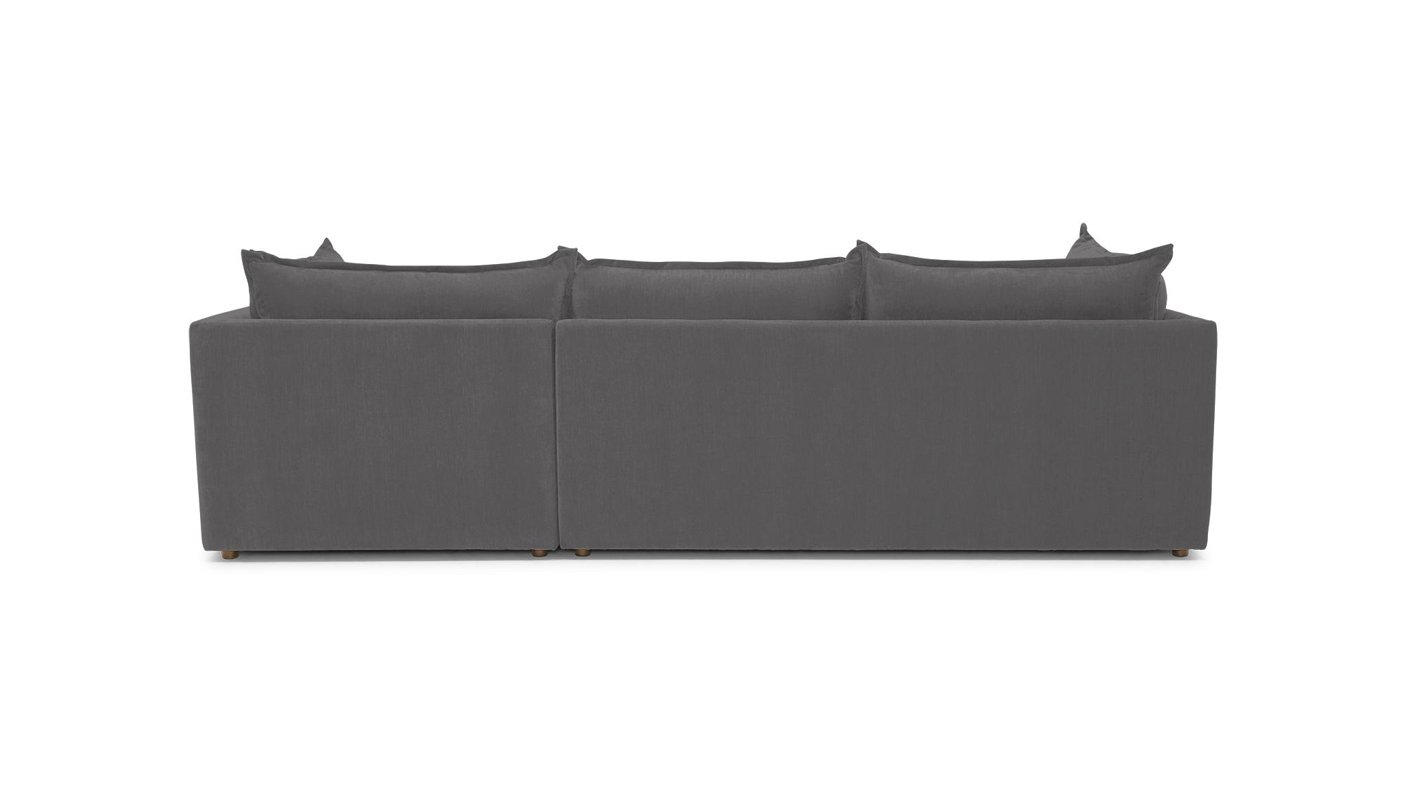 Gray Wilder Mid Century Modern Sectional - Royale Ash - Right - Image 4